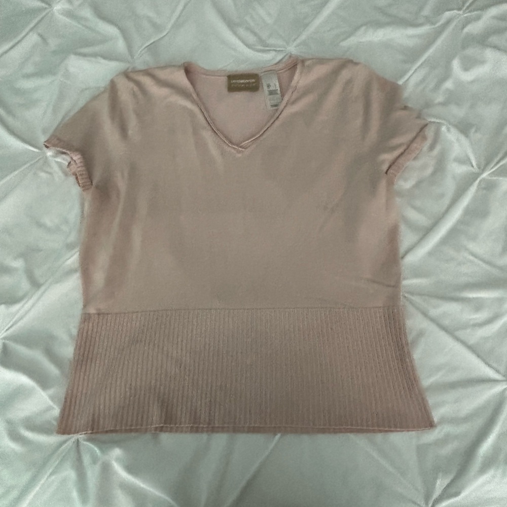 Liz Claiborne Blush Pink Top